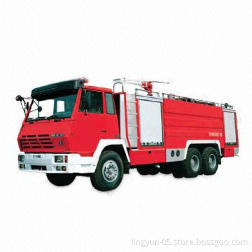 Fire Truck, Uses Eleven or Fourteen Tons Foam or Water